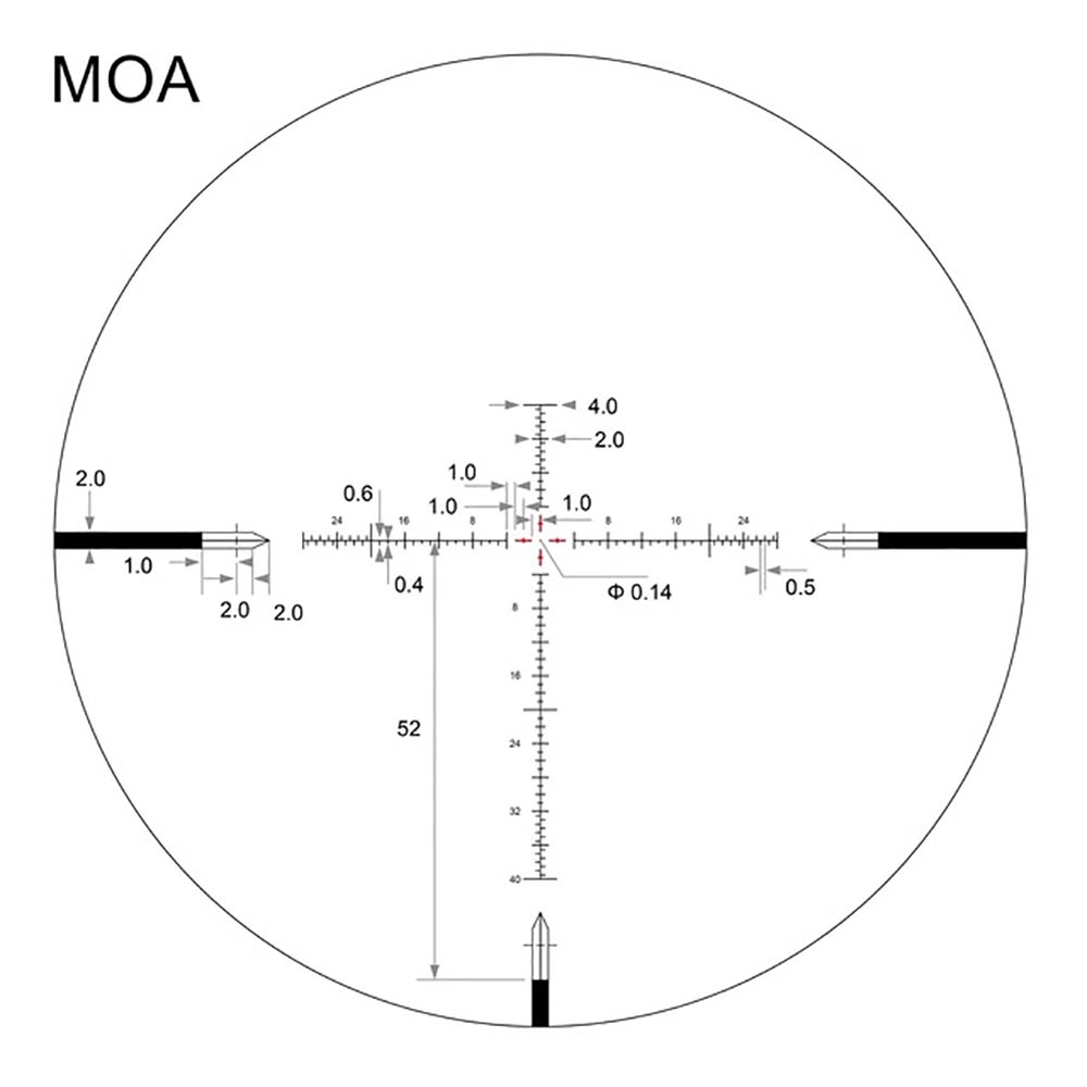 Arken EPL-4 6-24x50 FFP Illuminated Reticle With Zero Stop 30mm MOA - Image 6
